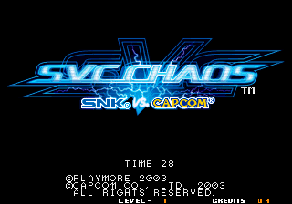 SNK vs. Capcom - SVC Chaos Super Plus (bootleg) Title Screen